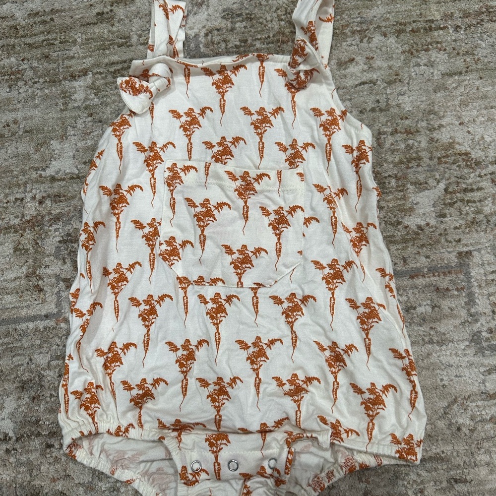 Kate Quinn Ivory and Rust Kids Bodysuit
